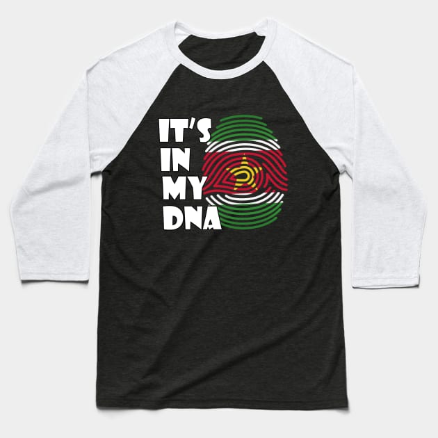 suriname Baseball T-Shirt by daybeear